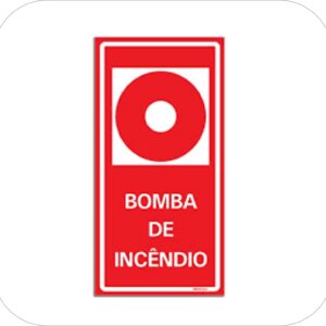 PLACA ALARME DE INCENDIO E2 15X15